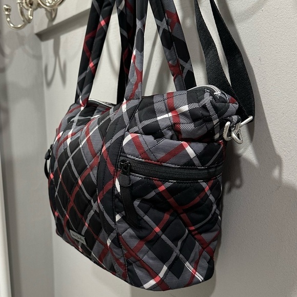 Vera Bradley Paris Plaid Multi-Strap Tote Bag and ID Case in Performance Twill - Picture 2 of 11